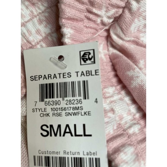 Charter Club Butter Soft Lounge/Pajama Pants Snowflake Print SMALL (3737) - Picture 3 of 6